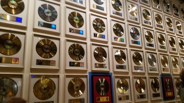 Wall of albums, Country Music Hall of Fame, Nashville, TN